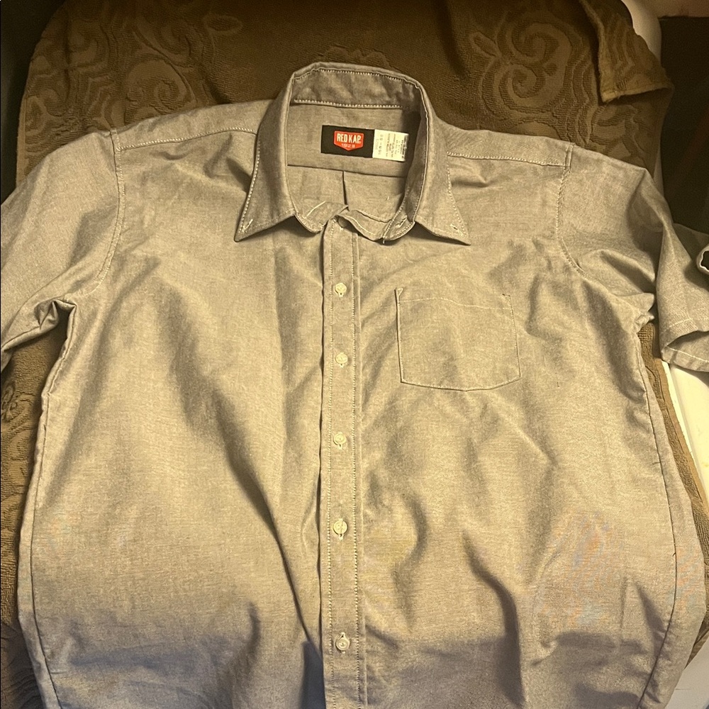 Gray Red Kap SS Work Shirt